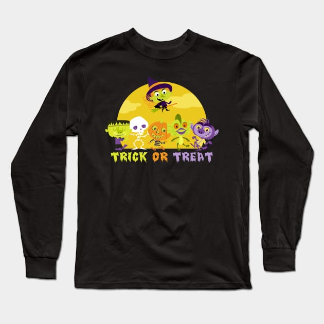 Trick or Treat Long Sleeve T-Shirt by richhwalsh